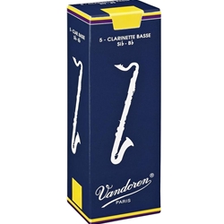 Dansr CR1225 Vandoren Bass Clarinet Reeds 2.5 Box of 5