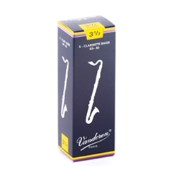 Dansr CR1235 Vandoren Bass Clarinet Reeds 3.5 Box of 5