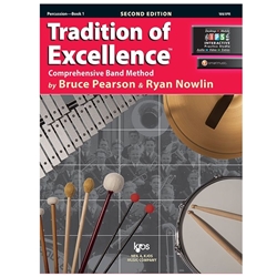 Kjos Music W61PR Tradition of Excellence Percussion Book 1