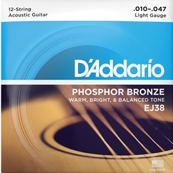 D'Addario EJ36 D'addario 12-sting Acoustic strings, 10-47