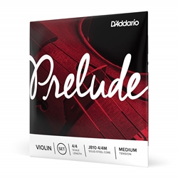 J810 4/4M D'Addario Prelude Violin String Set 4/4 Medium