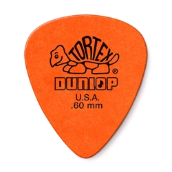 418P.60 Dunlop Tortex Standard Picks 12 Pack size .60mm, orange
