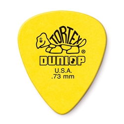 418P.73 Dunlop Tortex Standard Picks 12 Pack size .73mm, yellow