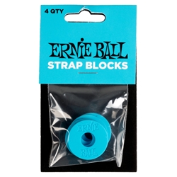 P05619 Ernie Ball Strap Blocks 4pk - Blue