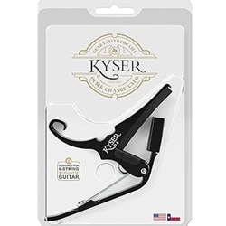 KG6BA Kyser Capo for 6 string acous guitar, Black