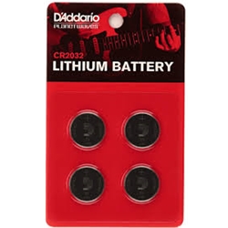 Dansr PW-CR2032-04 D'Addario Cr2032 Lithium Battery 4 Pack