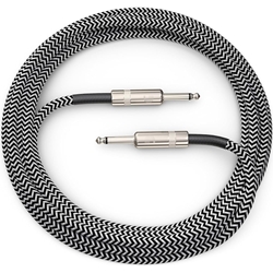PW-BG-10BW D'Addario Braided Instrument Cable 10' Grey