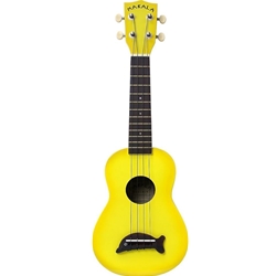 MK-SD/YLBURST Kala Makala Dolphin Soprano Ukulele, Yellow Burst