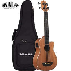 UBASS-SCOUT Kala Scout U-BASS Acous-Elect, Mahogany