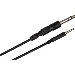 CMS-103 Hosa Stereo Interconnect 3.5 Mm Trs To 1/4" Trs Length:3