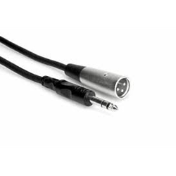 STX-105M Hosa Balanced Interconnect 1/4 in TRS to XLR3M, 5ft