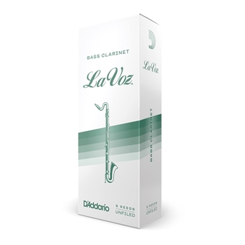 D'Addario REC05HD Lavoz Bass Clarinet Reeds Hard - 5-Pack