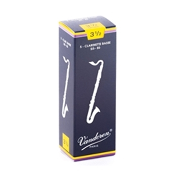 Dansr CR1235 Vandoren Bass Clarinet Reeds 3.5 Box of 5