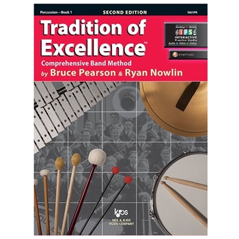 Kjos Music W61PR Tradition of Excellence Percussion Book 1