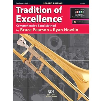 Kjos Music W61TB Tradition of Excellence Trombone Book 1