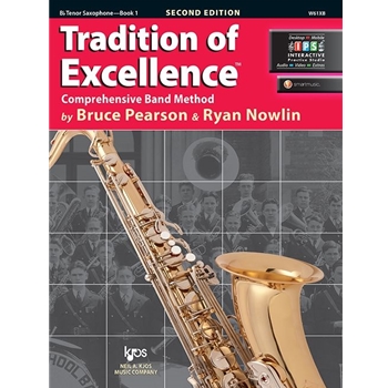 Kjos Music W61XB Tradition of Excellence Tenor Sax Book 1