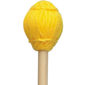MB11B Mike Balter B11B Yellow Yarn Hard Birch Marimba/Vibe Mallet