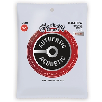 Martin & Co MA540T Martin Phospher Bronze Acoustic Guitar Strings Light