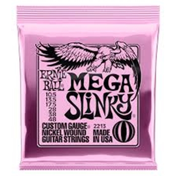 P02213 Ernie Ball Mega Slinky Nickel Wound Guitar Strings - 10.5-48