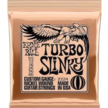 P02224 Ernie Ball Turbo Slinky Nickel Wound Guitar Strings - 9.5-46