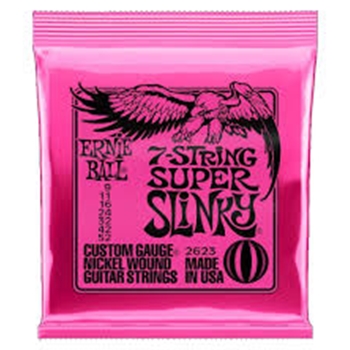 P02623 Ernie Ball 7-string Super Slinky Nickel Wound Guitar Strings