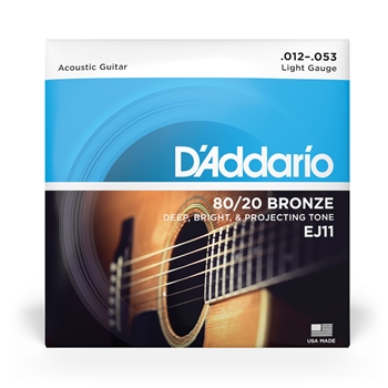 EJ11 D'Addario 80/20 Bronze Light Ej11