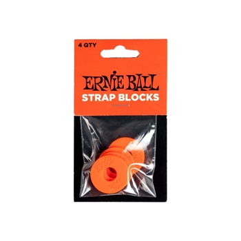 P05261 Ernie Ball Strap Blocks 4pk - Orange