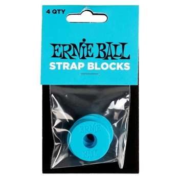 P05619 Ernie Ball Strap Blocks 4pk - Blue