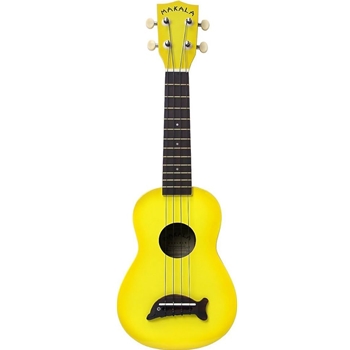 MK-SD/YLBURST Kala Makala Dolphin Soprano Ukulele, Yellow Burst