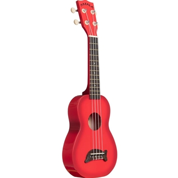 MK-SD/RDBURST Kala Makala Dolphin Soprano Ukulele, Red Burst