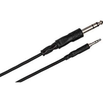 CMS-103 Hosa Stereo Interconnect 3.5 Mm Trs To 1/4" Trs Length:3