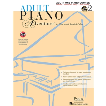 Adult Piano Adventures All-In-One, Level 2, w/ CD, DVD and Online